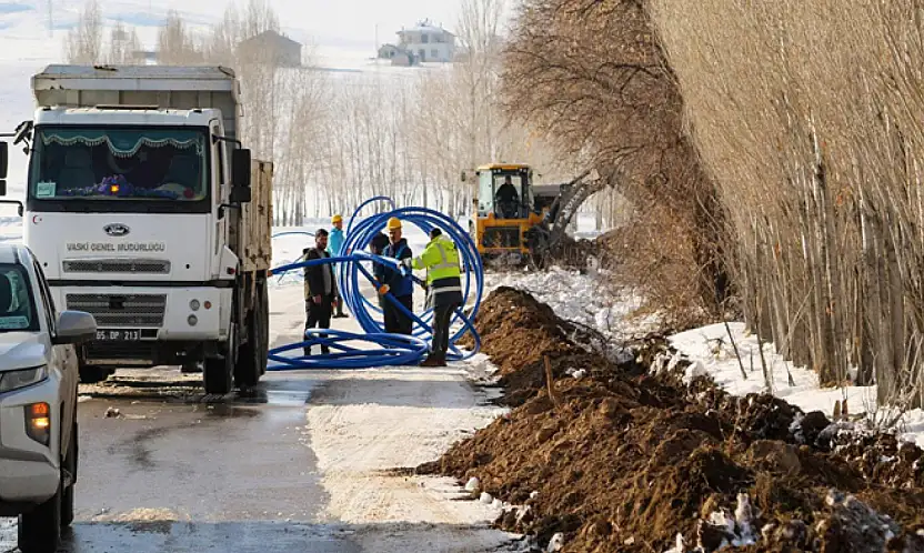 Erciş'te 70 hanenin içme suyu sorunu giderildi