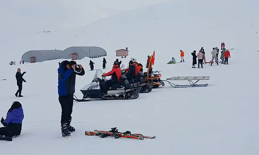 Gazeteciler Abalı Kayak Merkezi'nde buluştu