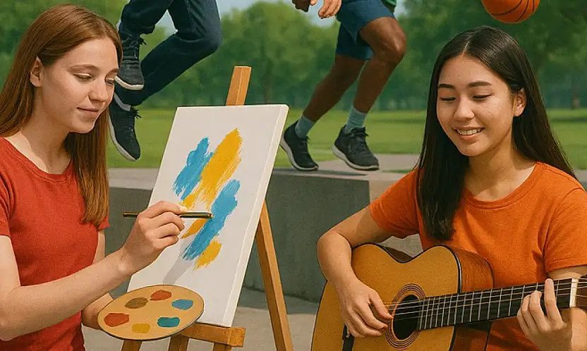 Genç yetenekler beceri parkurunda buluşuyor