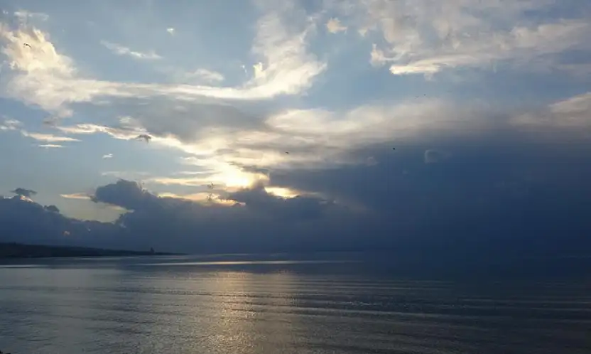 Güneş ışınları görsel şölen sundu