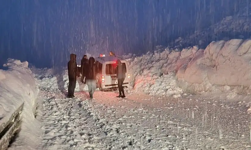 Hakkari-Van yolunda iki çığ arasında kalan 5 araç kurtarıldı