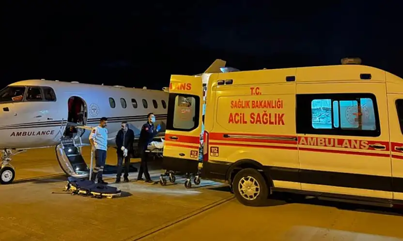 Hava ambulansı 11 yaşındaki çocuk için havalandı