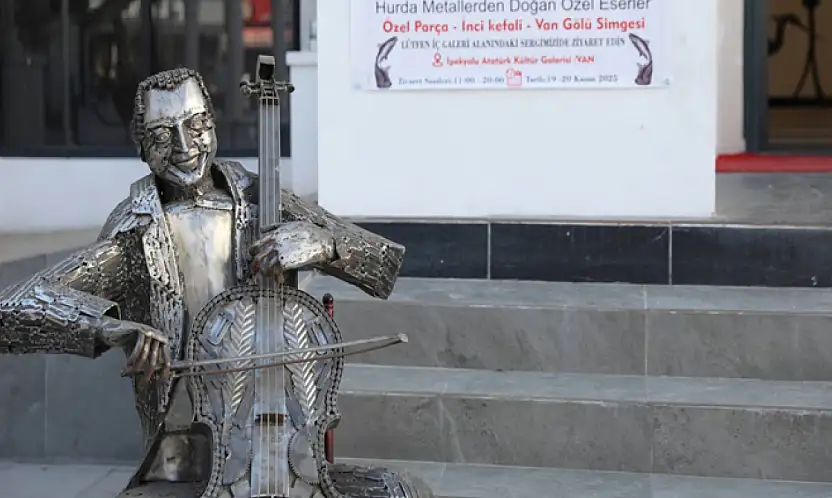 İpekyolu'nda heykel sergisi sanatseverle buluştu