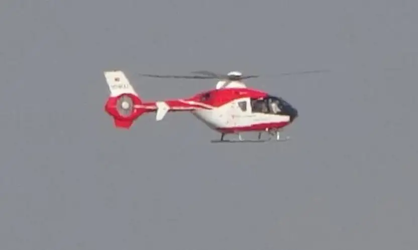 Kalp hastası bebek helikopter ambulansla Gaziantep'e nakledildi