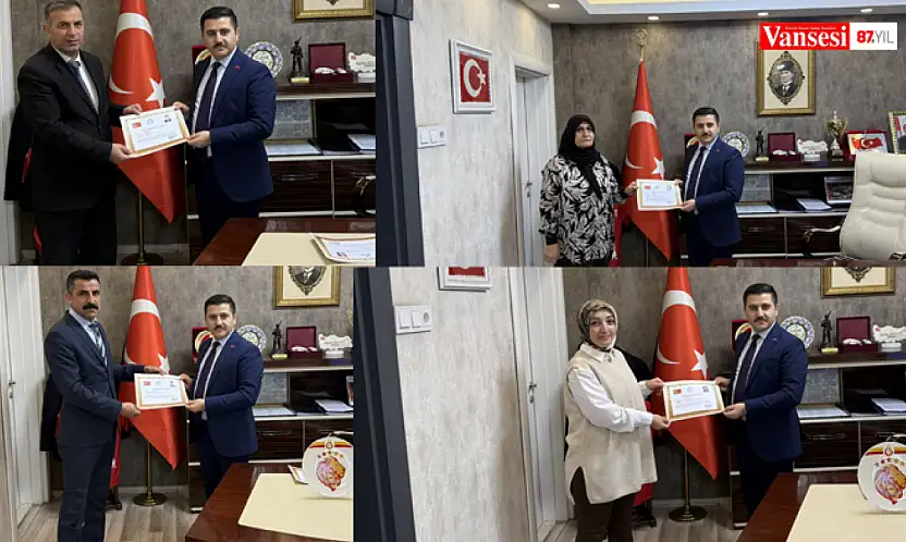 Kaymakam Bulut'tan SYDV personeline teşekkür belgesi