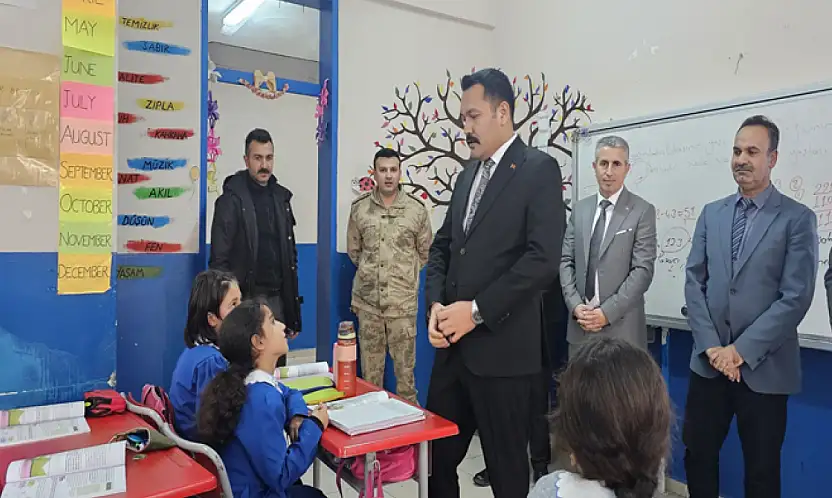 Kaymakam Türkmenoğlu Doğangün İlkokulu'nu ziyaret etti
