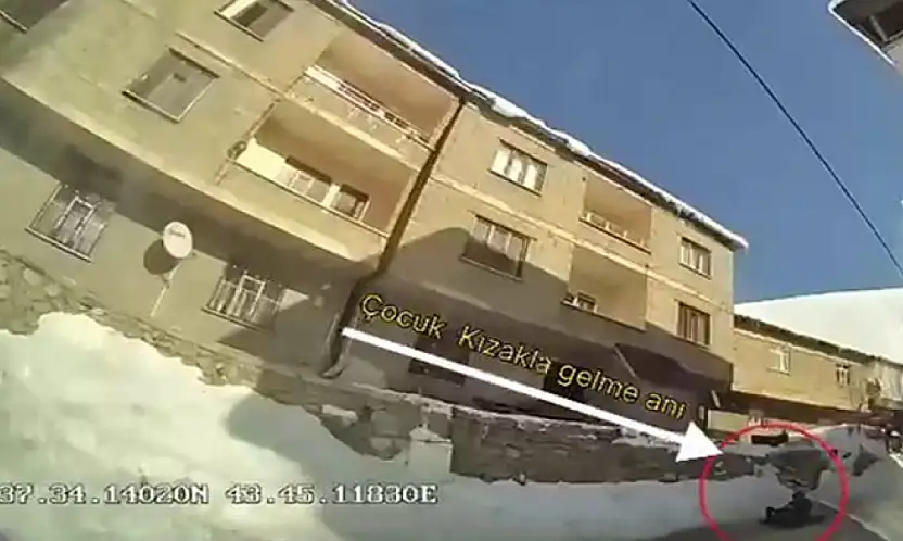 Kızakla kayarken hayatını kaybetti