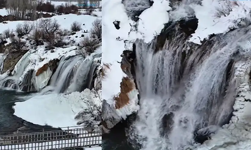 Muradiye Şelalesi güzelliğiyle mest ediyor