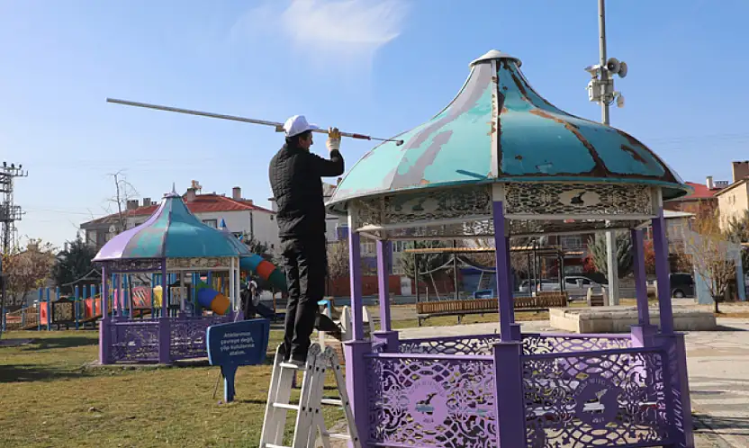 Selahattin Eyyubi Parkı'nda bakım ve onarım çalışması