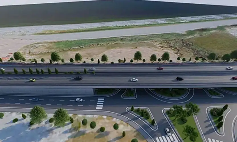 Seviyeli köprülü kavşak trafiği rahatlattı