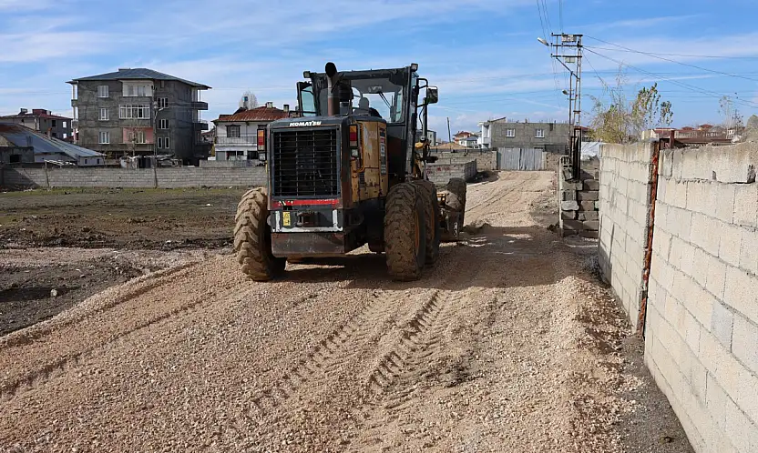 Seyrantepe Mahallesi'nde stabilize yol çalışması tamamlandı