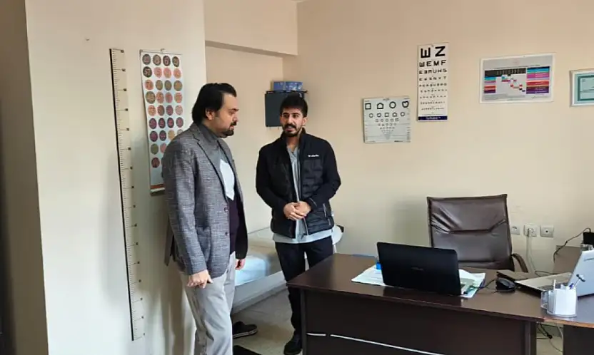 Tosun, sağlık çalışanlarıyla bir araya geldi