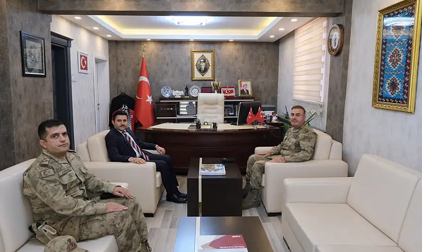 Tuğgeneral Avkıran'dan Kaymakam Bulut'a ziyaret