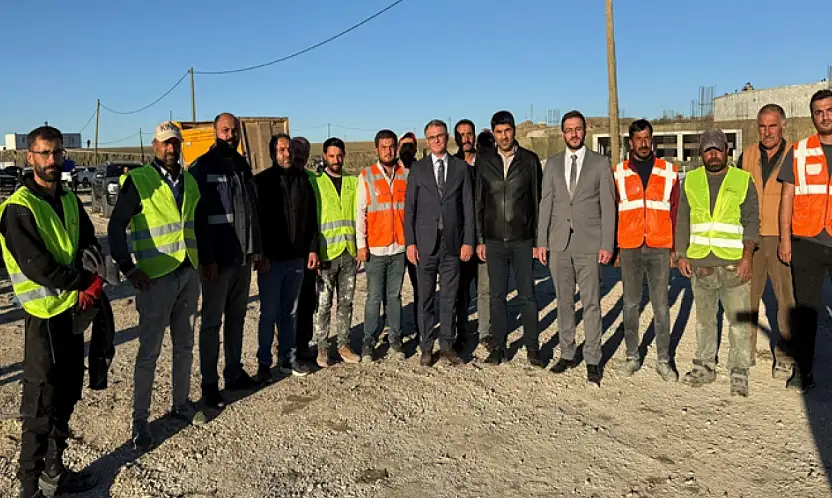 Vali Balcı, yeni sebze hali inşaatında incelemelerde bulundu