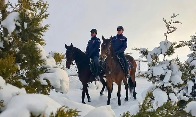 Van'da atlı jandarmadan kaçak avcılığa geçit yok