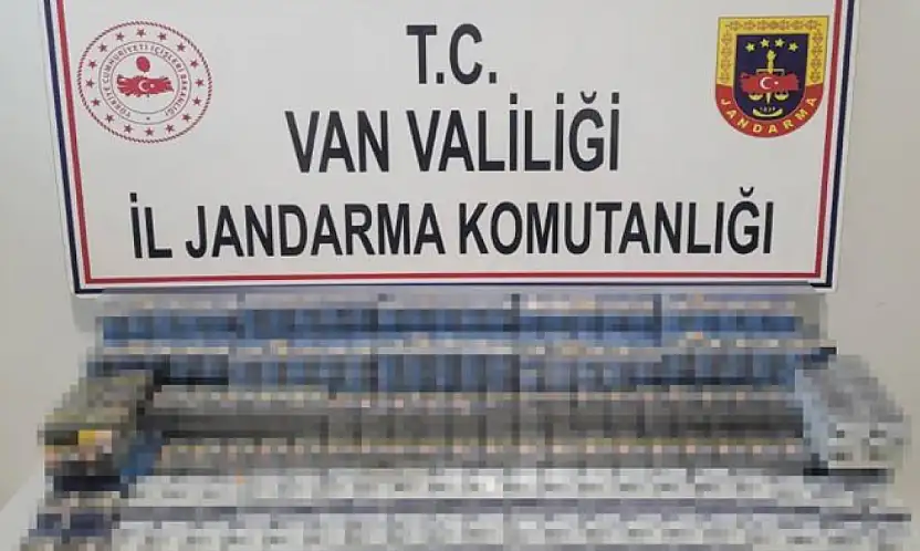 Van'da bin 314 paket kaçak sigara ele geçirildi