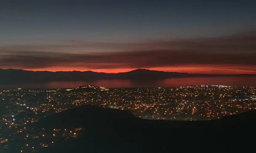 Van'da büyüleyici günbatımı