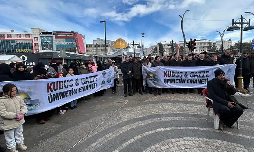 Van'da Dünya Kudüs Haftası dolayısıyla basın açıklaması yapıldı