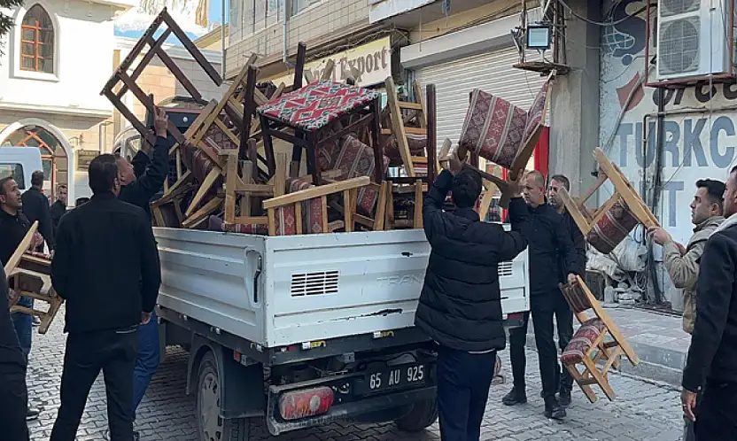 Van'da kaldırım işgaline geçit yok