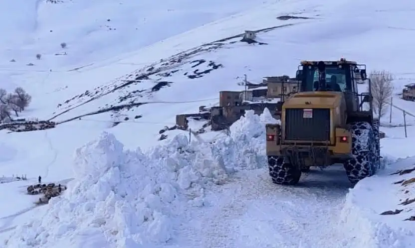Van'da kardan kapanan yollar açılıyor