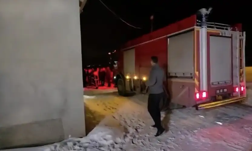 Van'da korkutan yangın