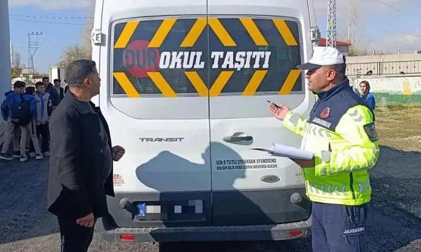 Van'da okul servisleri denetlendi