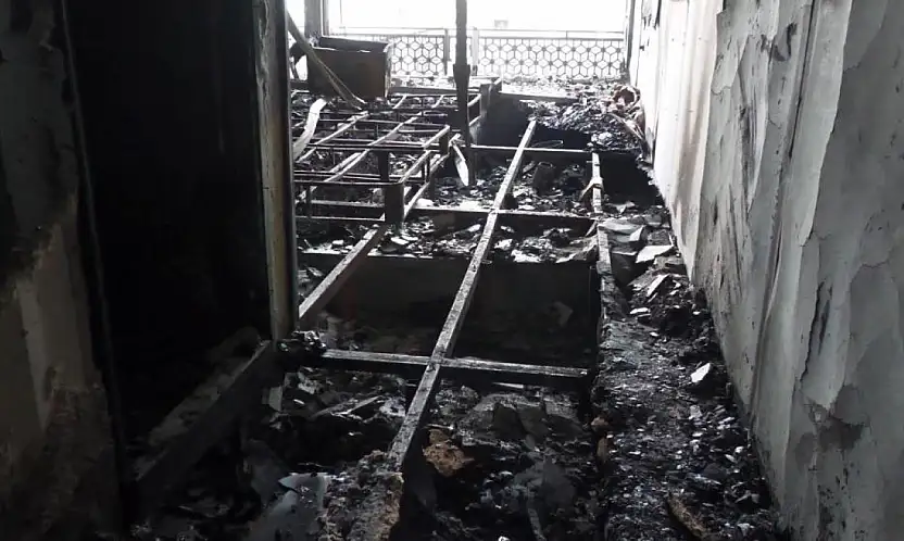 Van'da otel restoranındaki yangının boyutu gün ağarınca ortaya çıktı