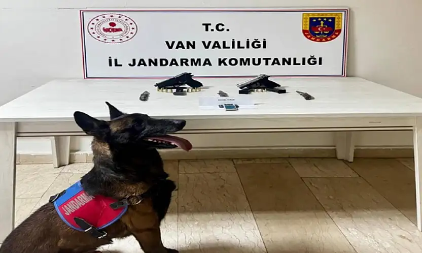 Van'da ruhsatsız tabanca ele geçirildi