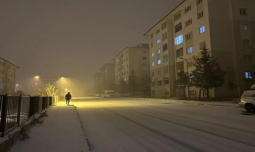 Van'da yoğun kar yağışı