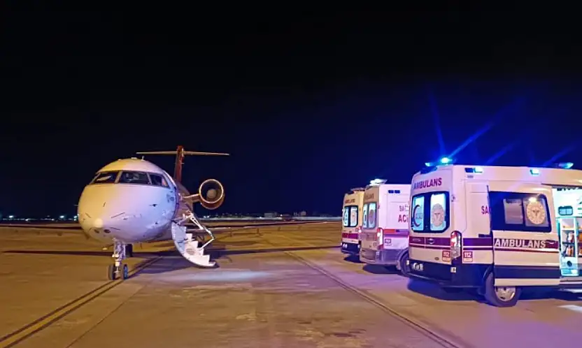 Van'dan İstanbul'a uçak ambulansla hasta sevki