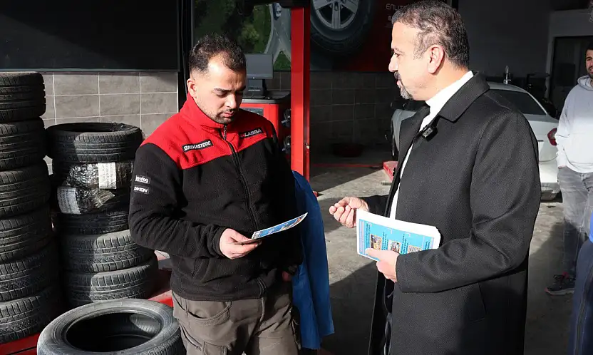 Van oto sanayi sitesi'nde çevre farkındalığı çalışması