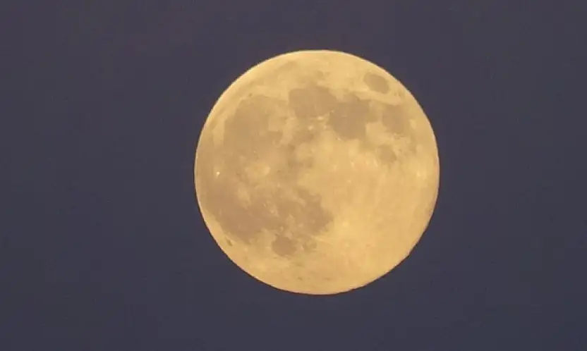 Van semalarında yılın son dolunayı görsel şölen sundu