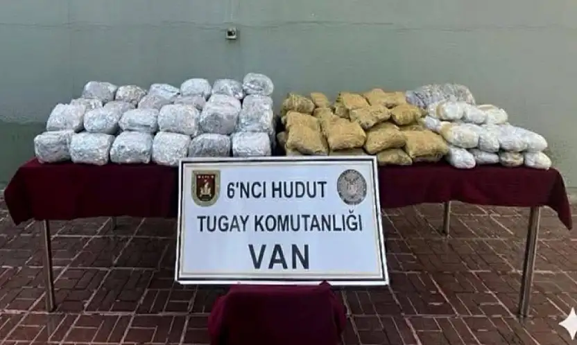 Van sınır hattında uyuşturucu ele geçirildi