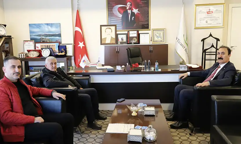 Van Ticaret Borsası Başkanı Süer, Aslan'ı makamında ağırladı