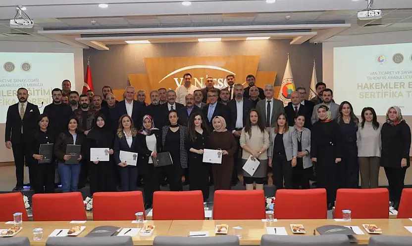 Van TSO'da Hakemler Eğitimi Sertifika Töreni düzenlendi
