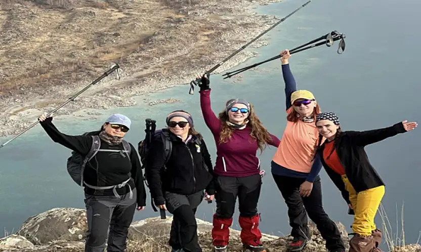 Vanlı dağcılardan Nemrut Kalderası'nda 12 saatlik zorlu yürüyüş