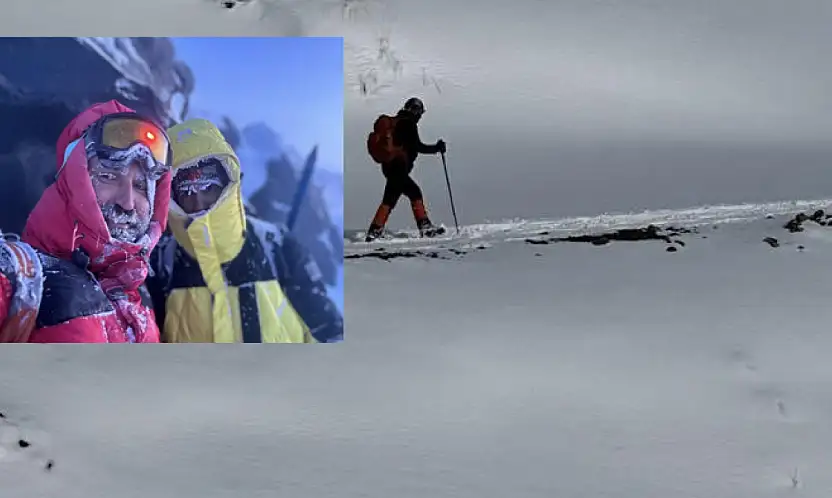 Vanlı dağcılardan Türkiye'nin zirvesine zorlu tırmanış