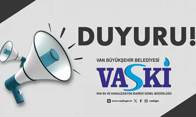 VASKİ'den zorunlu su kesintisi açıklaması