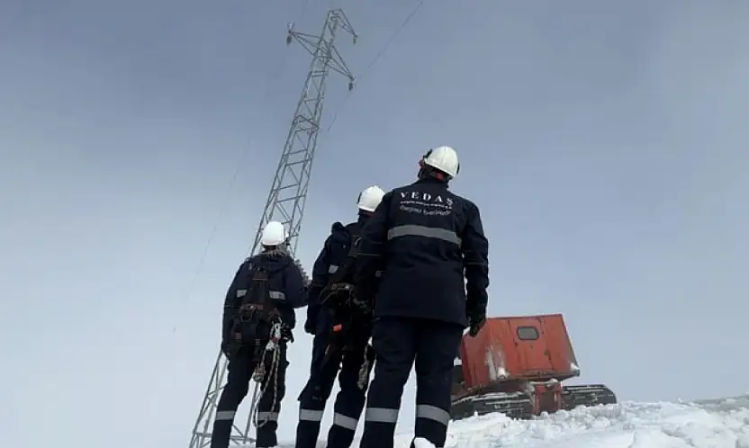 VEDAŞ'tan 2 bin rakımda dondurucu mesai