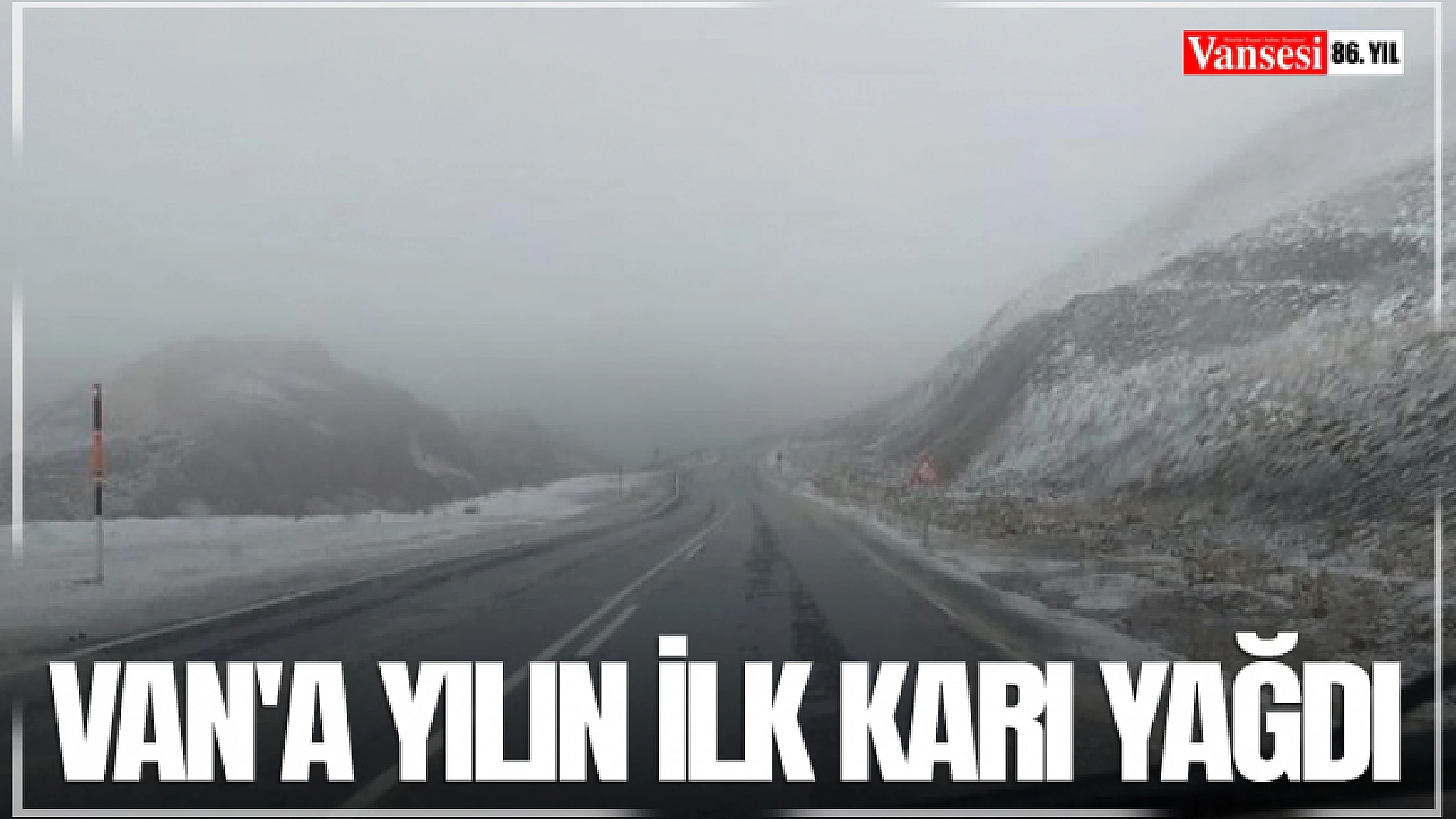 Van'a Yılın İlk Karı Yağdı