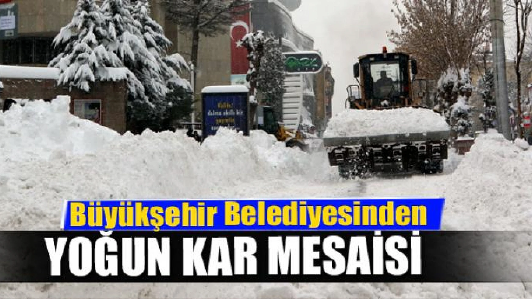 Van Büyükşehir Belediyesinden yoğun kar mesaisi