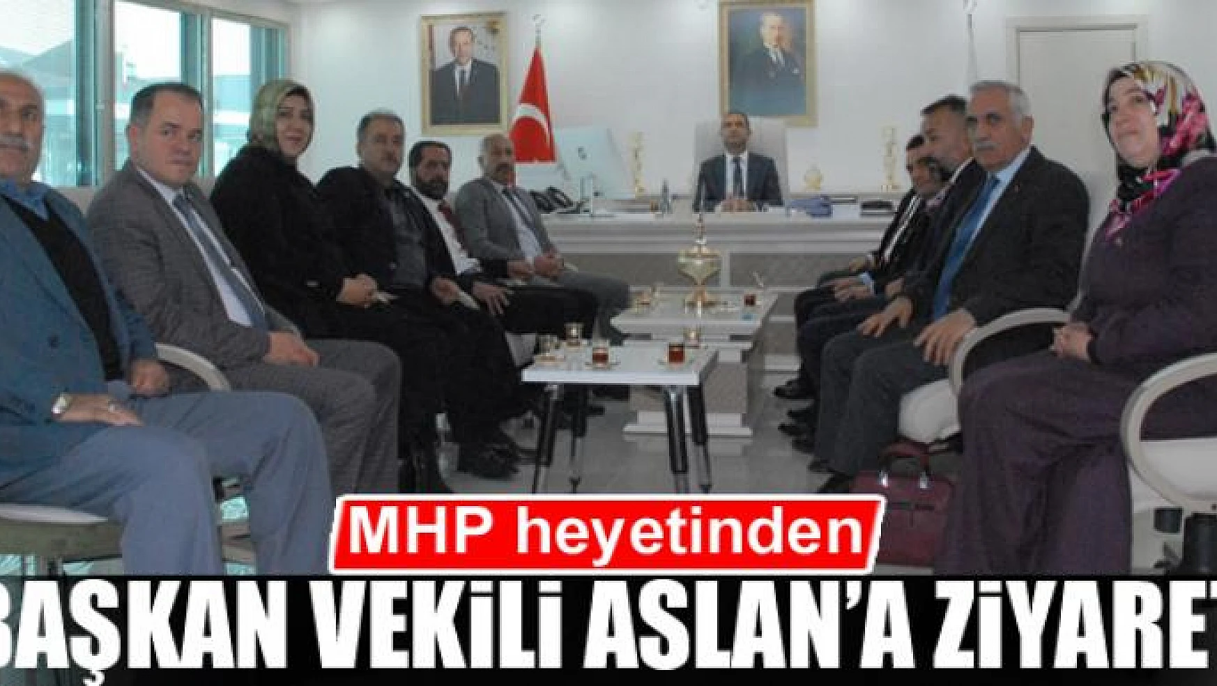 MHP heyetinden Başkan Vekili Aslan'a ziyaret