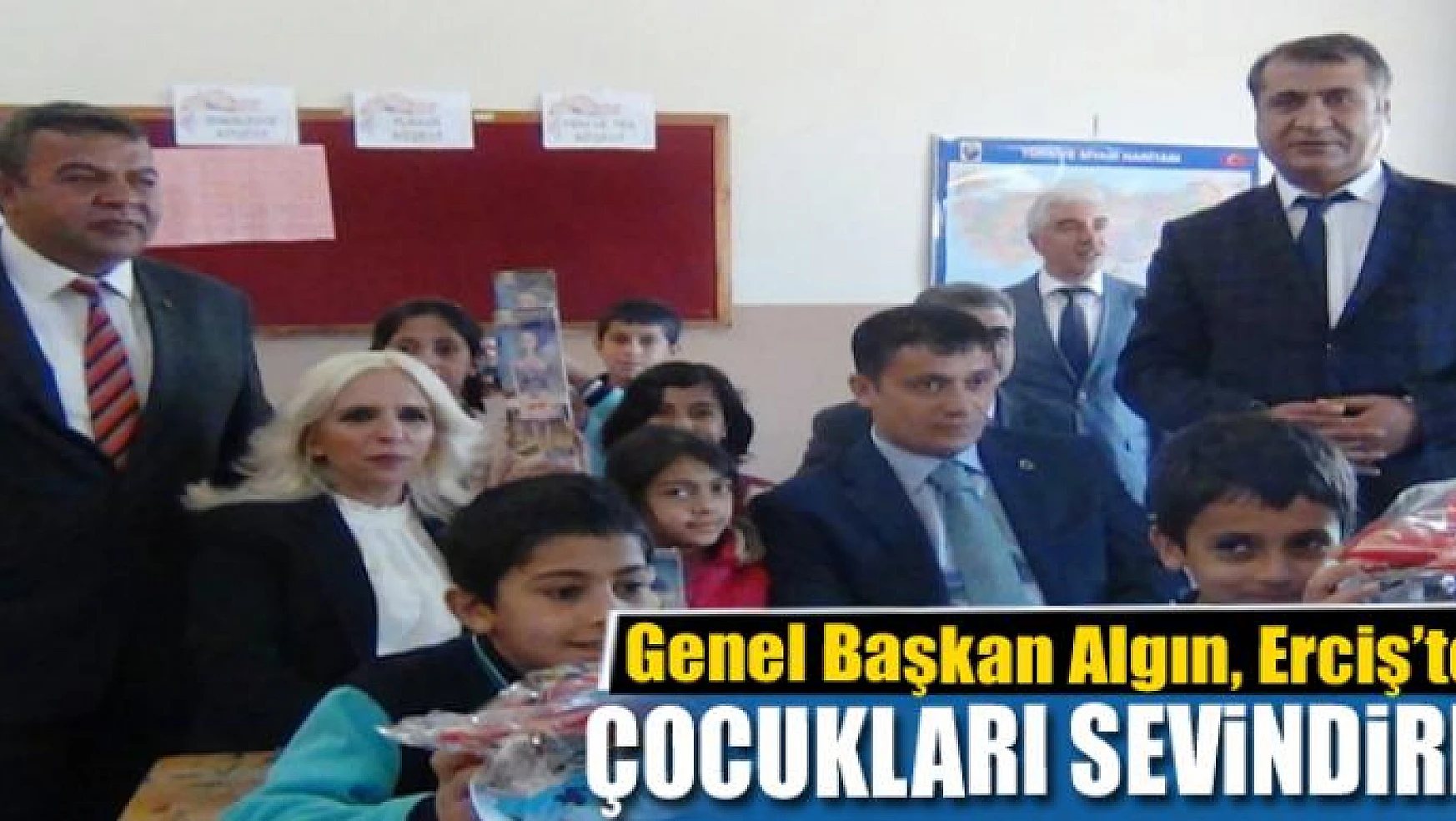 Genel Başkan Algın, Erciş'te çocukları sevindirdi 