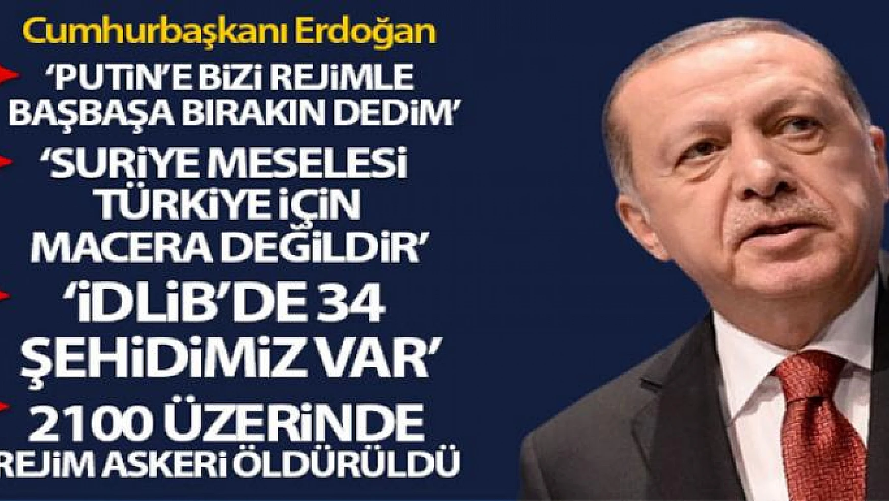 Cumhurbaşkanı Erdoğan: 'Suriye meselesi Türkiye için asla bir macera, sınırlarını genişletme çabası değildir'