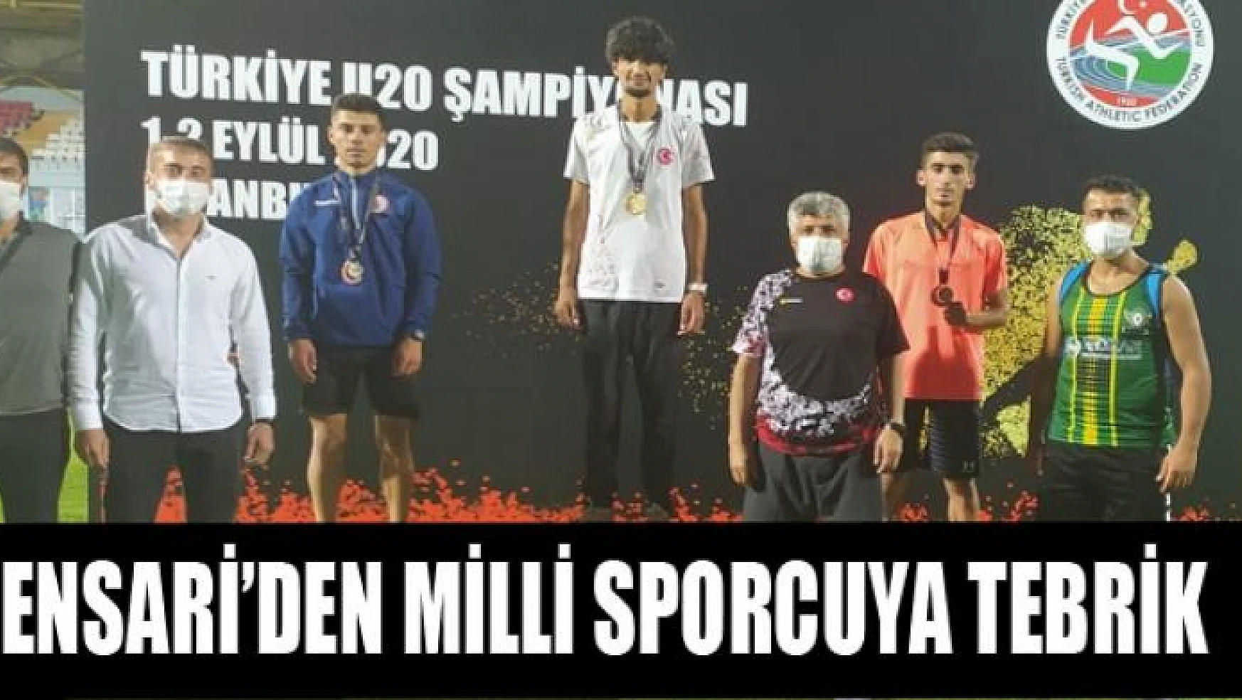 Başkan Şefik Ensari Çaldıranlı milli sporcuyu tebrik etti
