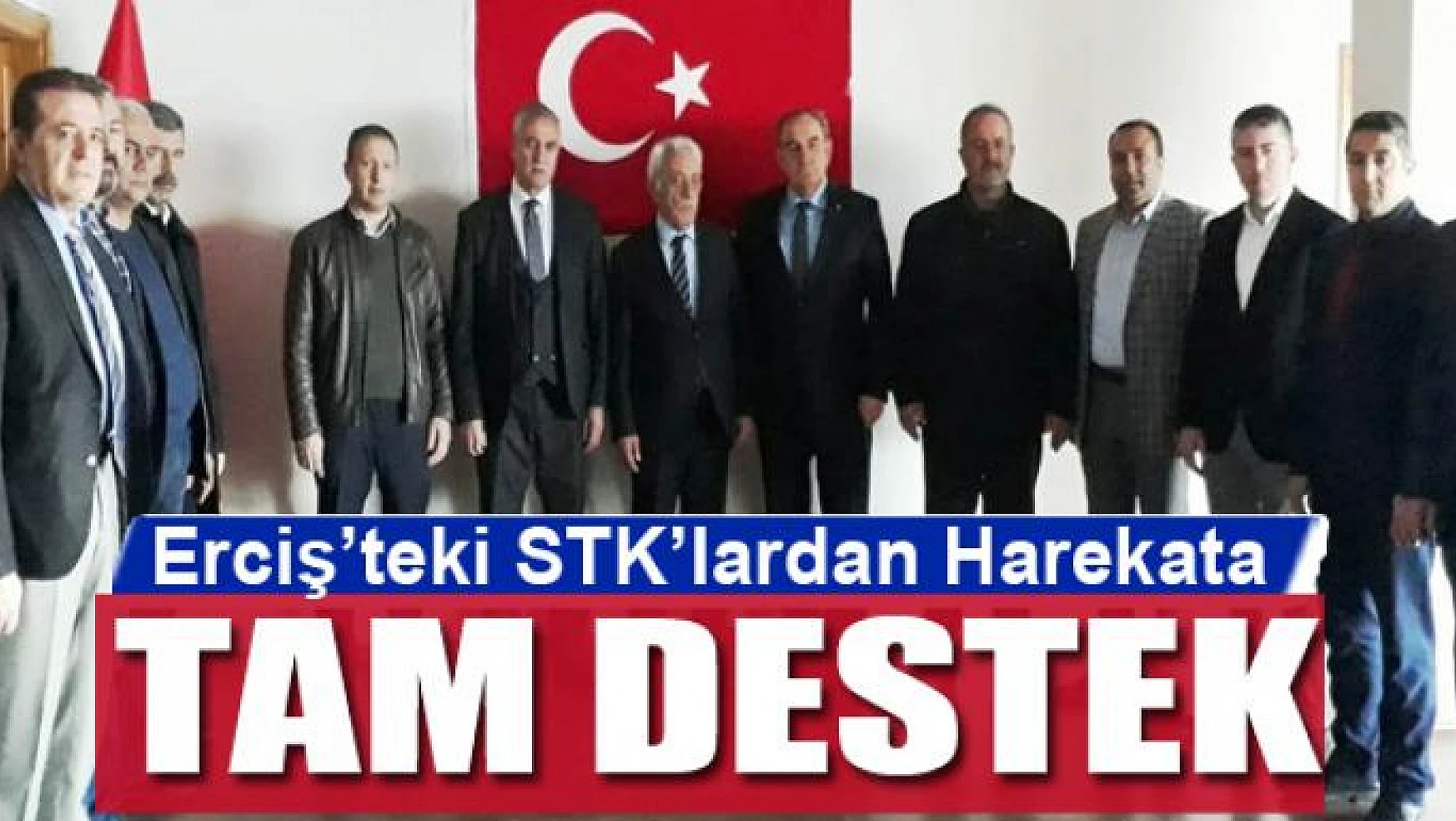Erciş'teki STK'lardan Bahar Kalkanı Harekatı'na tam destek