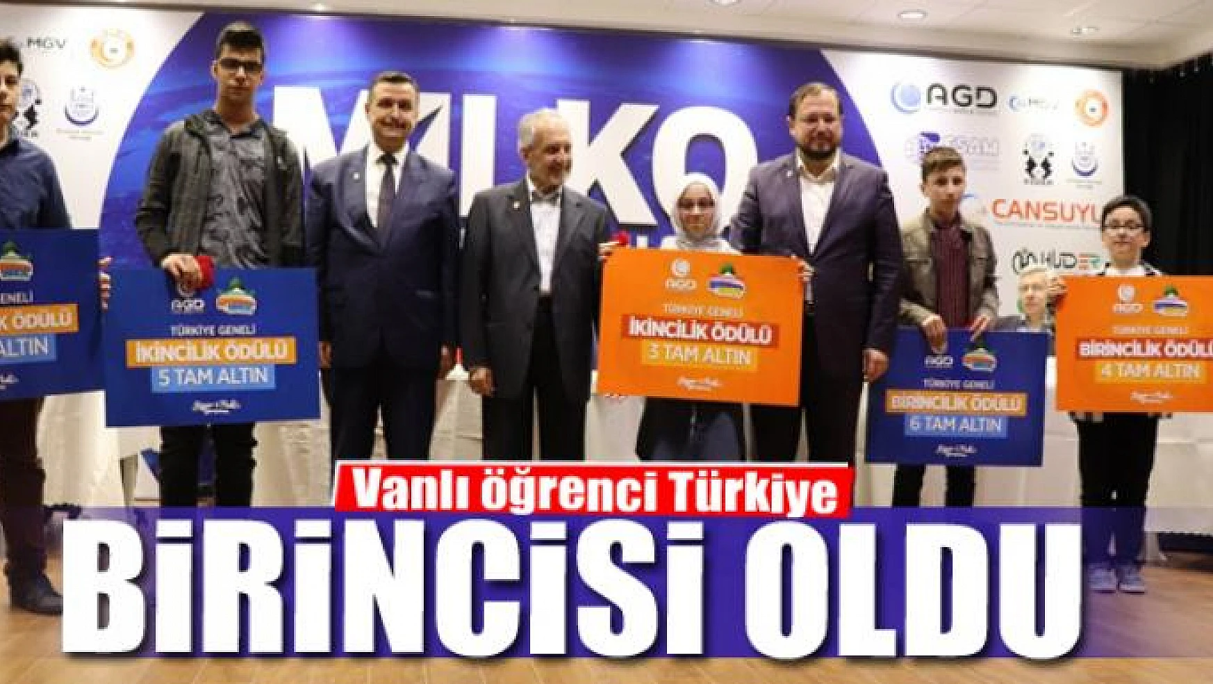 Vanlı öğrenci Türkiye birincisi oldu