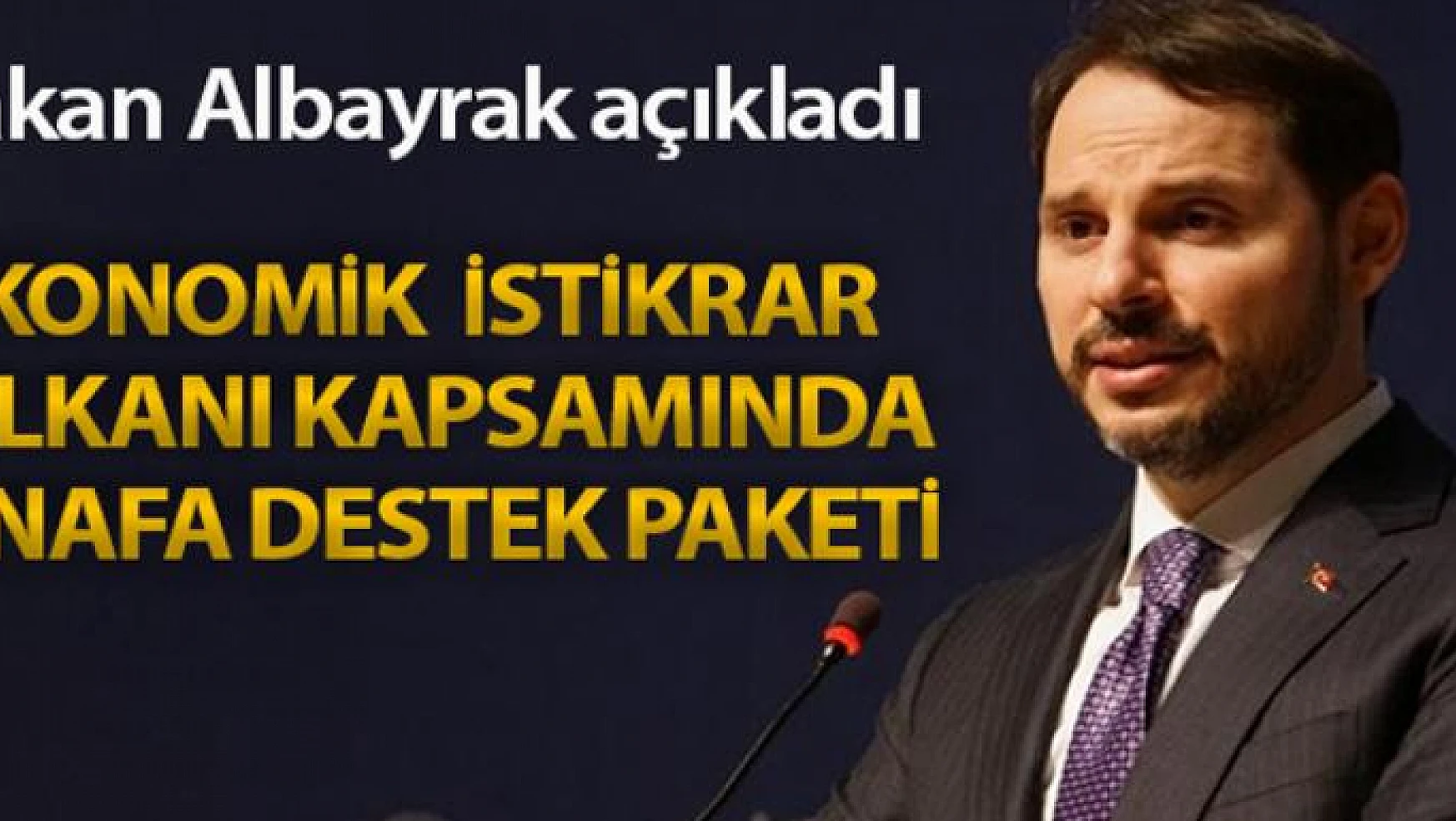 Bakan Albayrak, Halkbank aracılığıyla esnafa iki desteğin devreye alındığını açıkladı