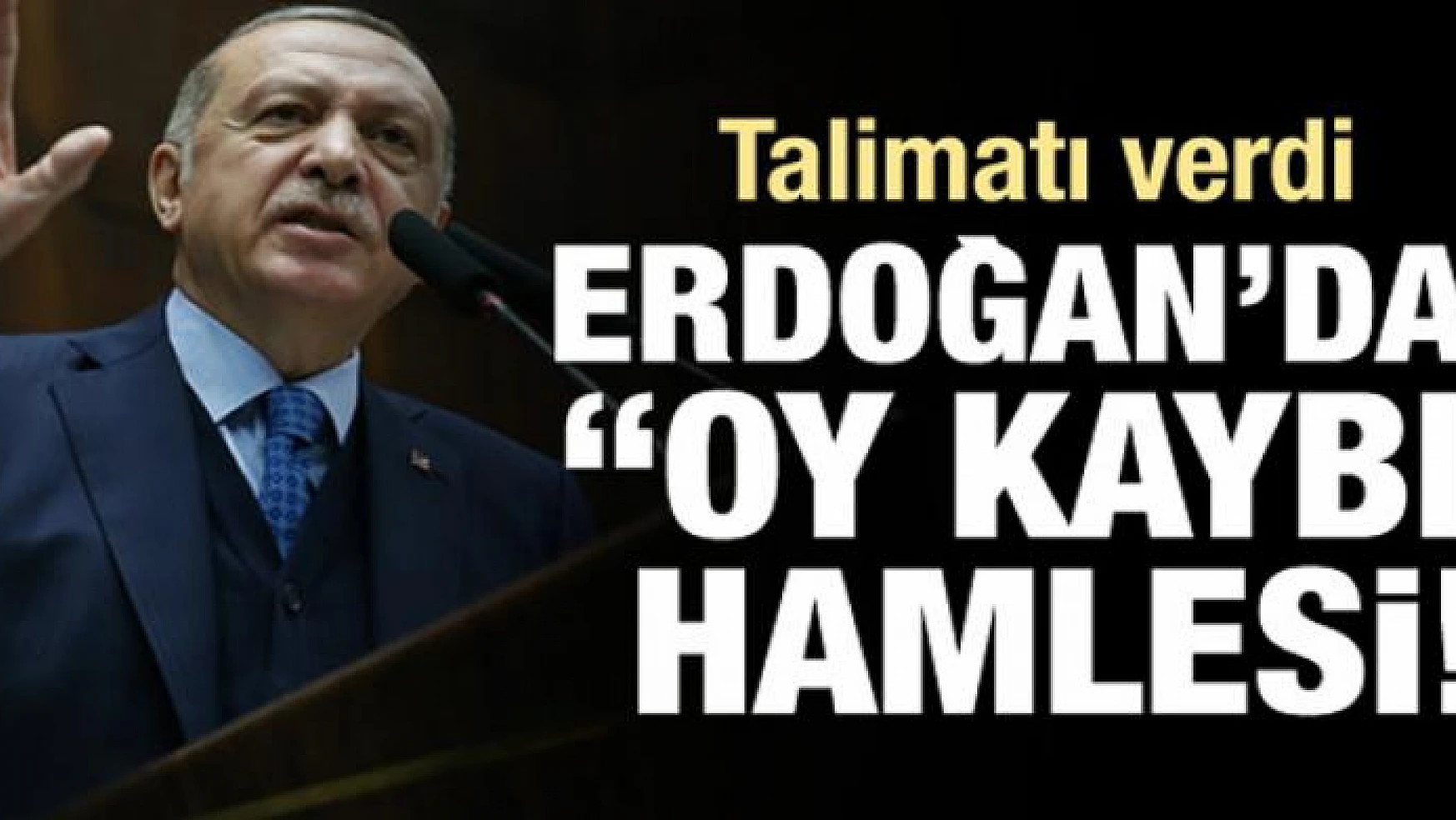 Cumhurbaşkanı Erdoğan'dan 'oy kaybı' hamlesi!