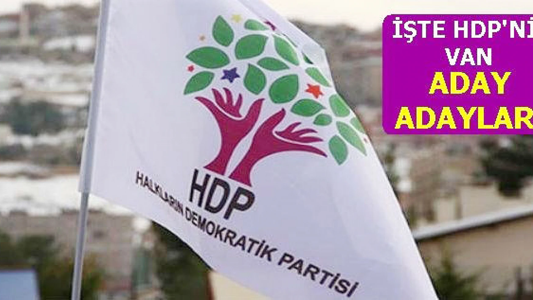 HDP Van Milletvekili Aday Adaylarının Listesi